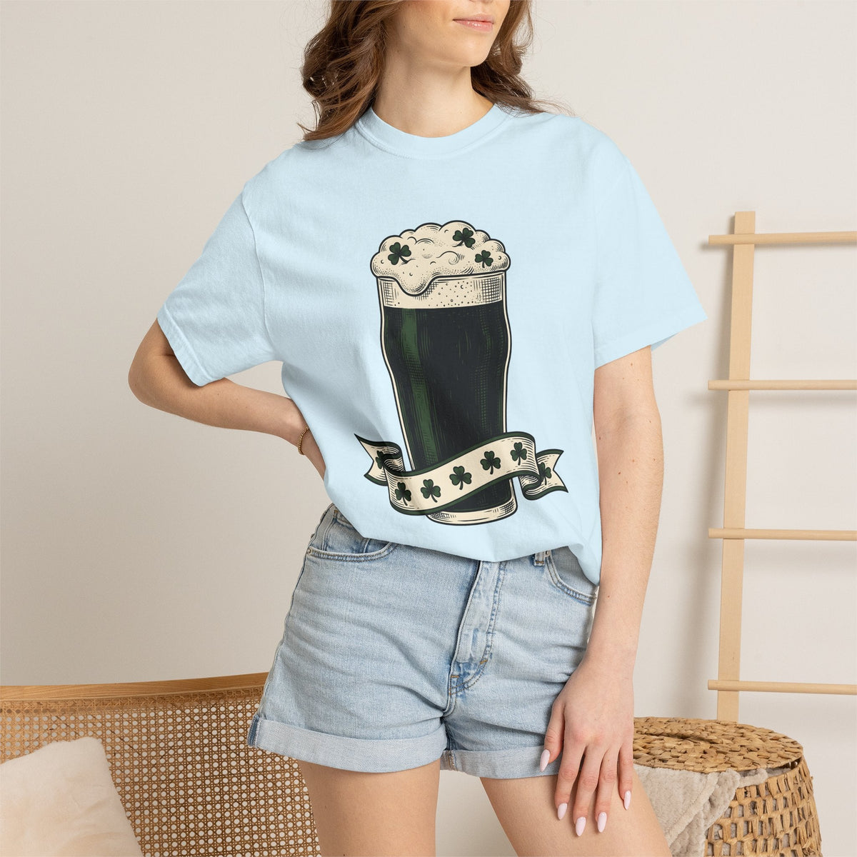 Beer Stein Shirt St Patrick's Day Brew Unisex Gift Antique Tee Mug T-Shirt Irish