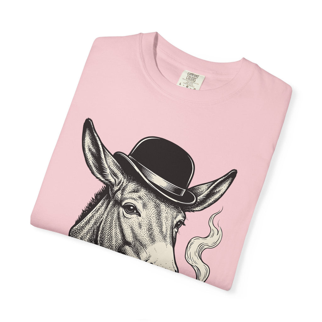 Donkey Hat Shirt Animal Humor Unisex Gift Vintage Tee Burro T-Shirt Pet Fan