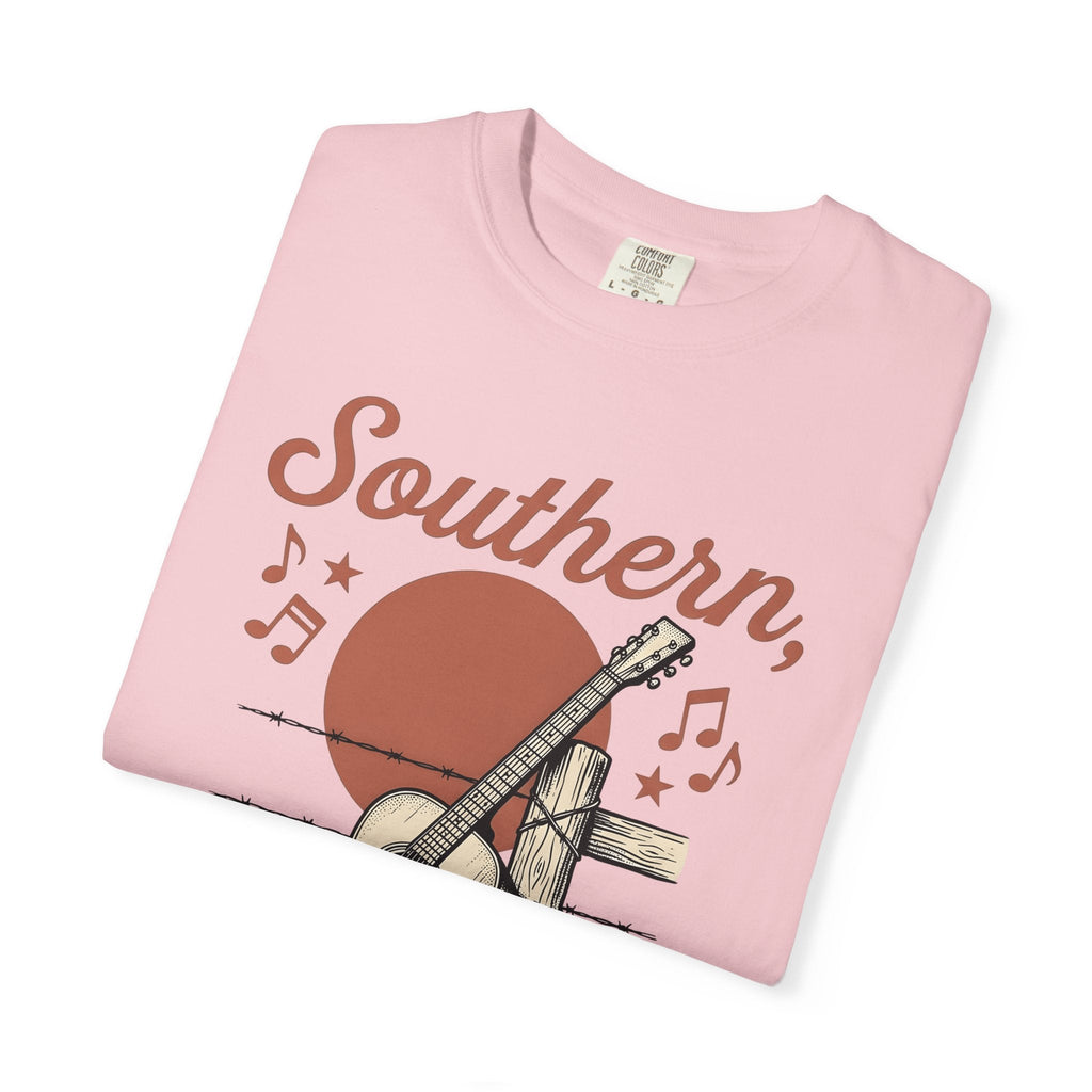Guitar Fence Shirt Cowgirl Country Gift for Women Vintage product image 11