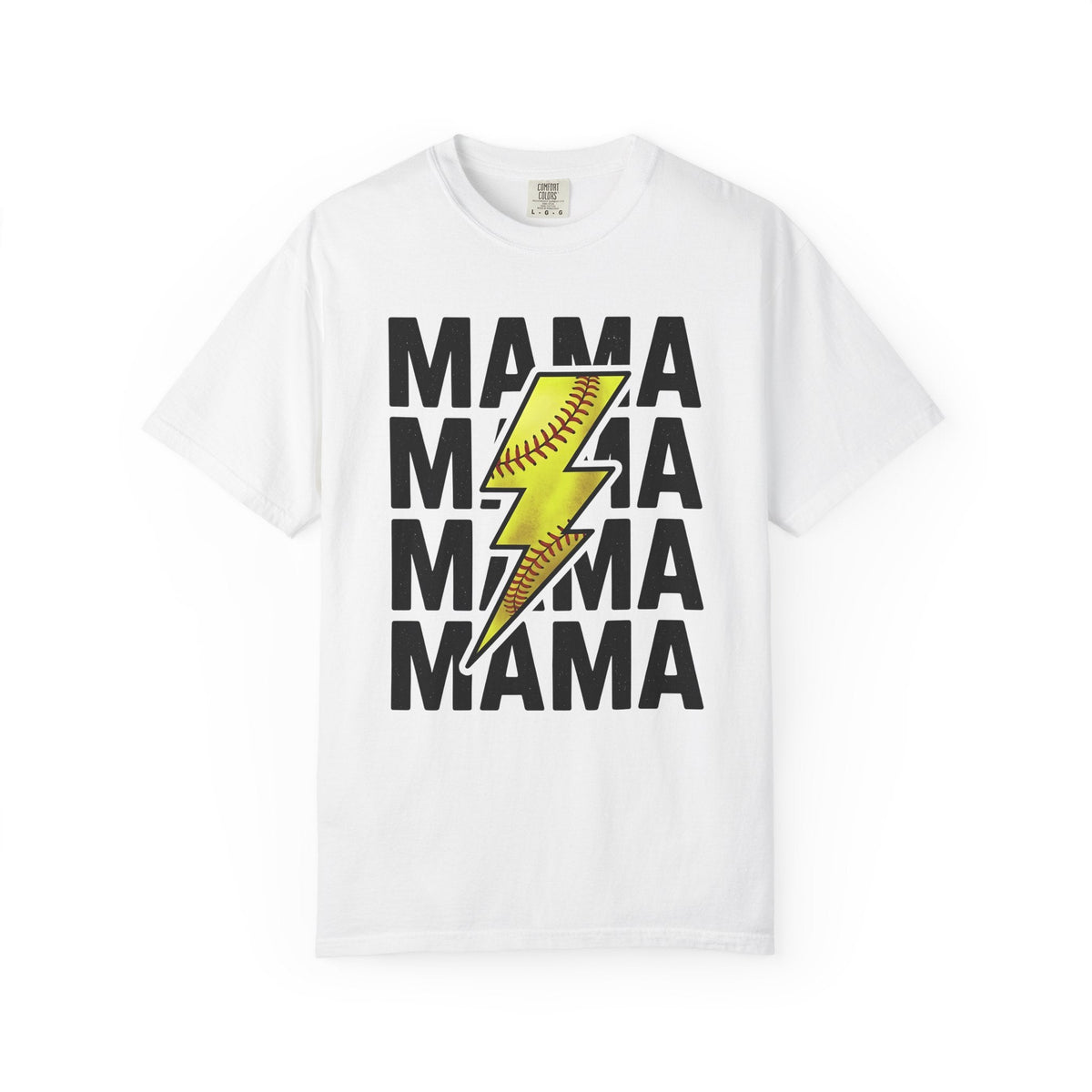 Softball Flash Bolt Shirt Moms Workout Gift for Women Heavy product image 1