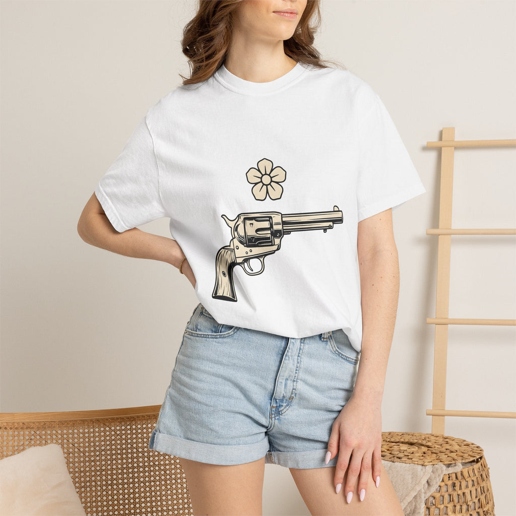 Western Pistol Shirt Cowgirl Cowboy Gift Women Retro Tee product image 6