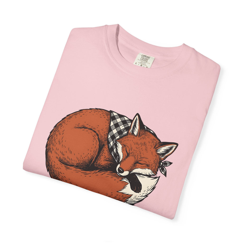 Resting Fox Shirt Nature Unisex Gift Line Art Tee T-Shirt product image 11