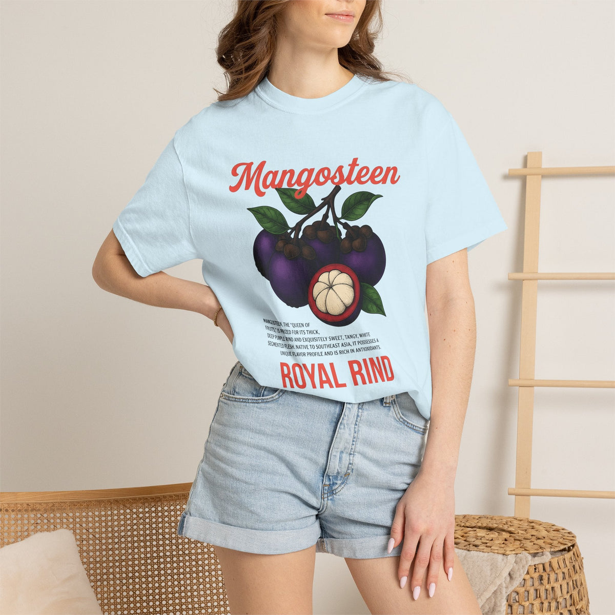 Mangosteen Fruit Shirt Kitchen Unisex Gift Hand Drawn Tee product image 9