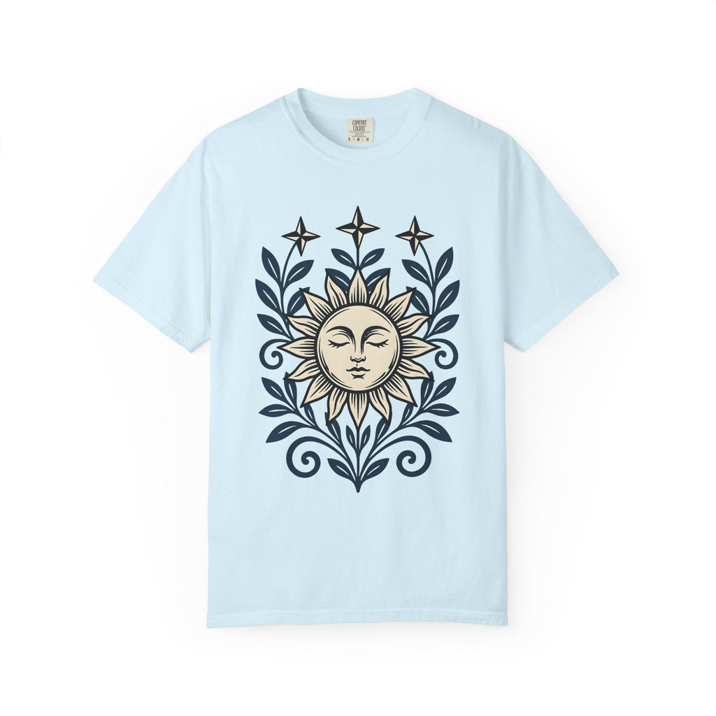 Sun Face Shirt Boho Chic Stars Unisex Gift Folk Tee T-Shirt product image 2