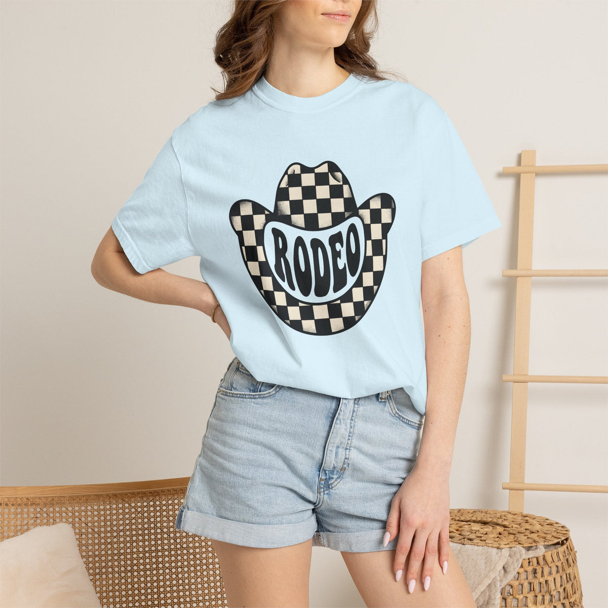 Plaid Cowboy Hat Shirt Cowgirl Ranch Gift for Women Rustic Tee Cowboy Hat