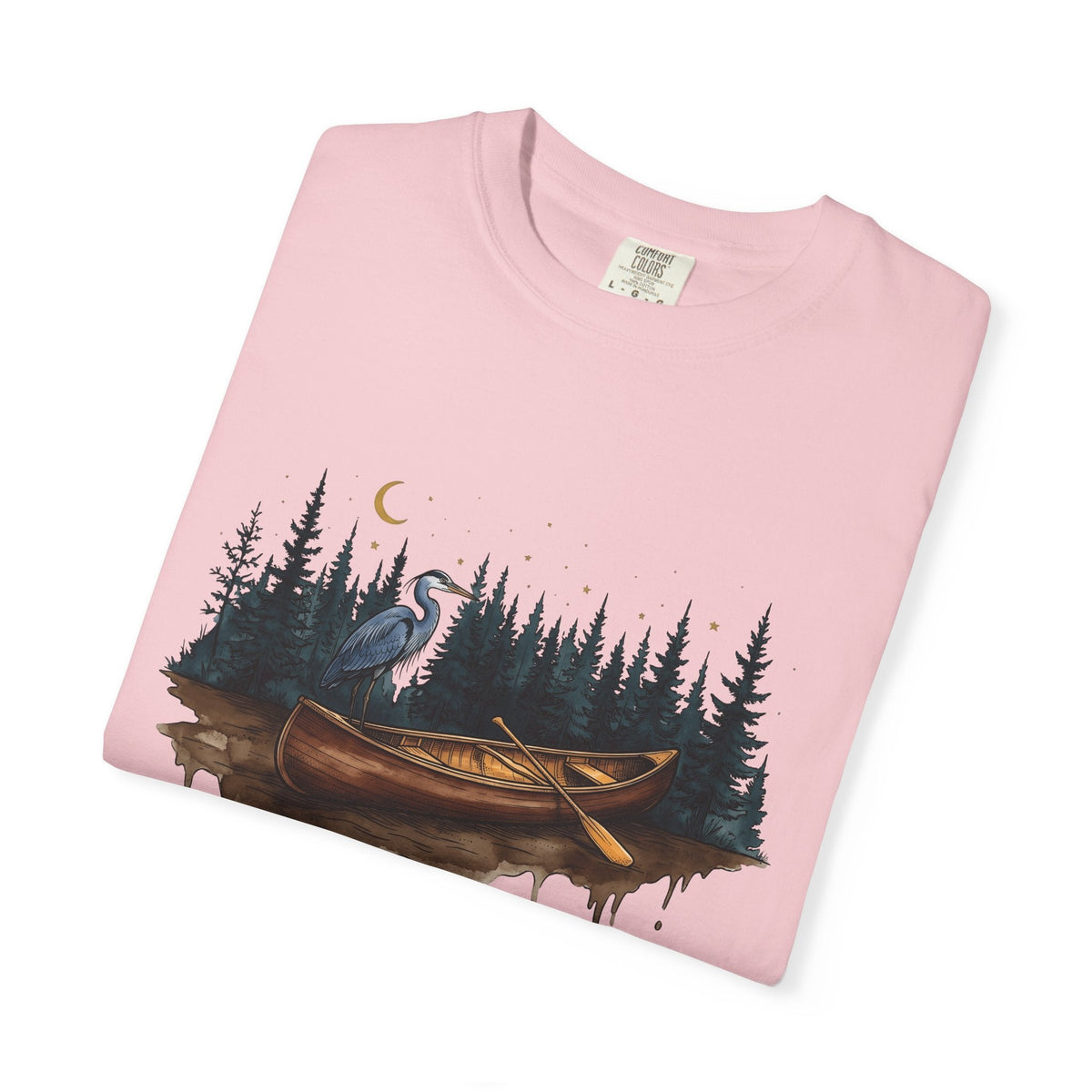 Kayak Bird Shirt Camping Exploration Unisex Gift Sketch Tee product image 11