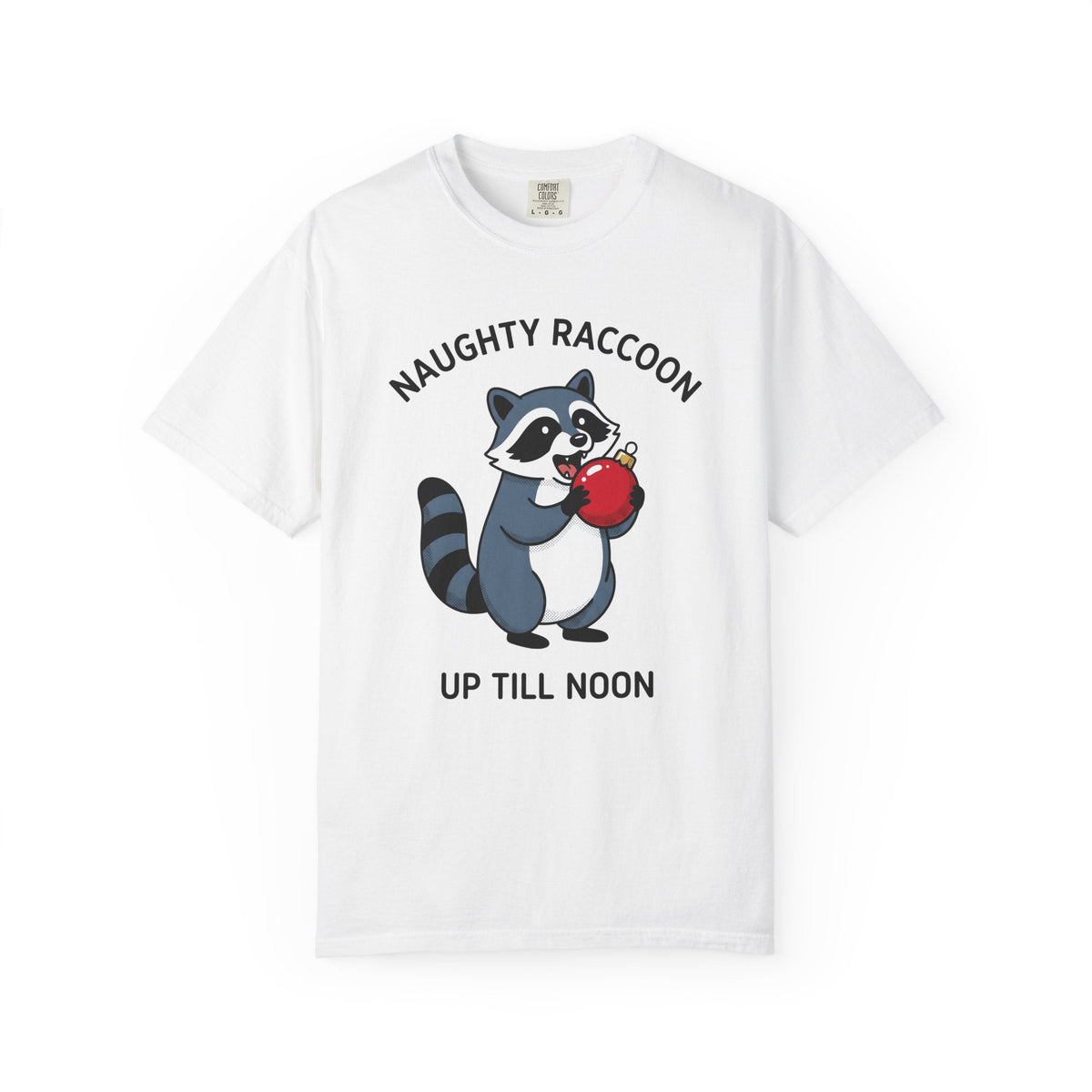 Raccoon Illustration Shirt Funny Wildlife Unisex Gift Comic product image 1