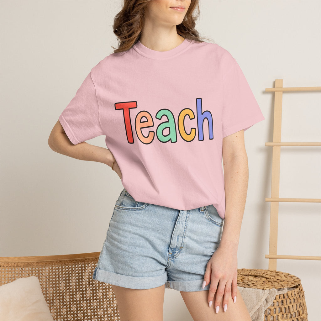 Colorful Teach Text Shirt Teachers Education Unisex Gift product image 12