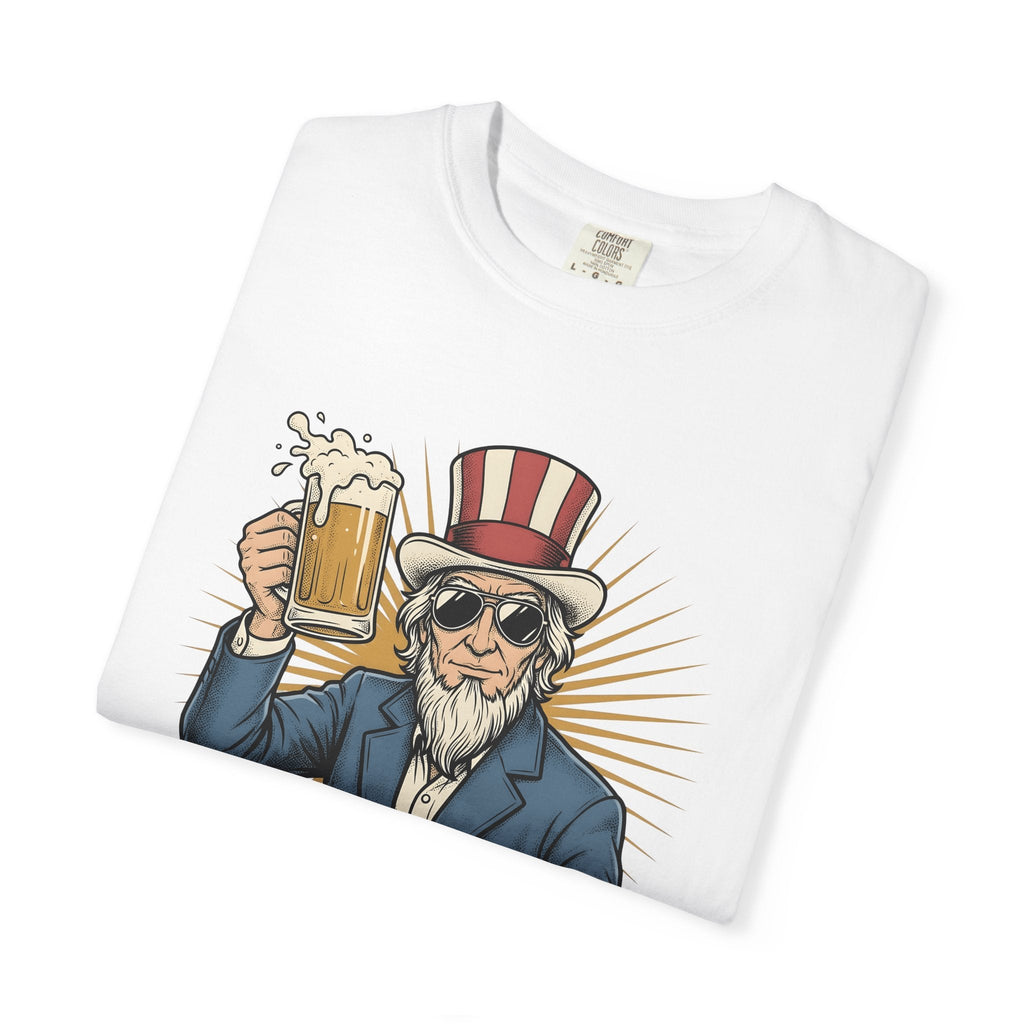 Uncle Sam Beer Shirt 4th Of July Unisex Gift Vintage Tee product image 5