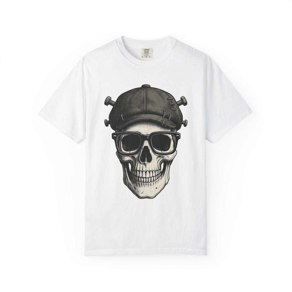 Skull Beanie Shirt Halloween Macabre Unisex Gift Skin Art product image 1