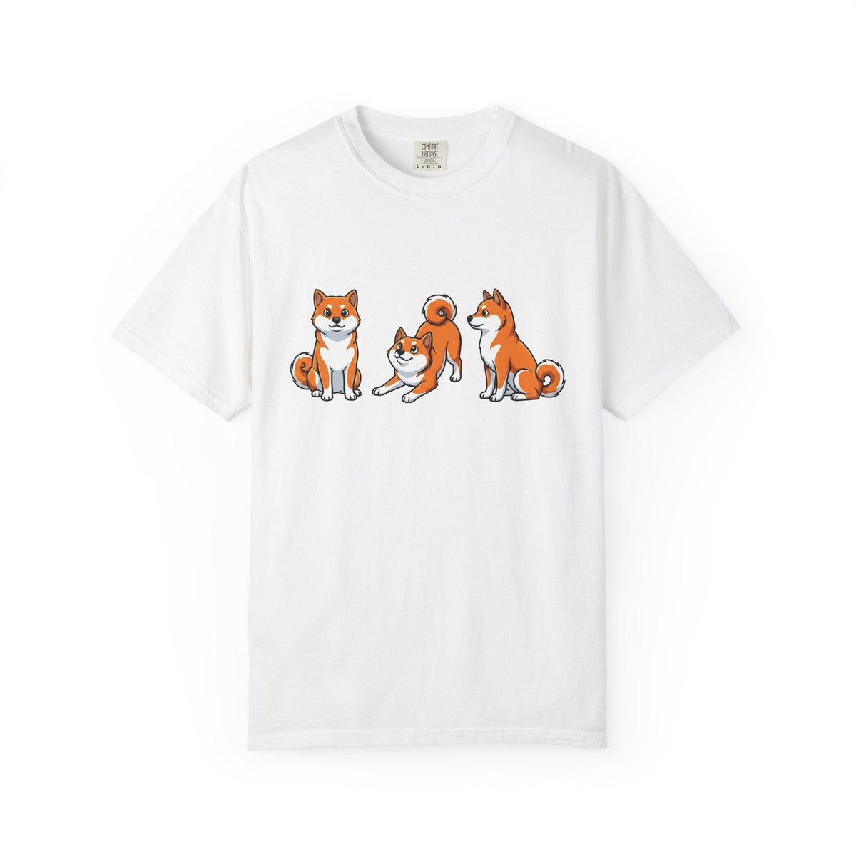 Shiba Inu Dogs Shirt Dog Fauna Unisex Gift Line Art Tee product image 1