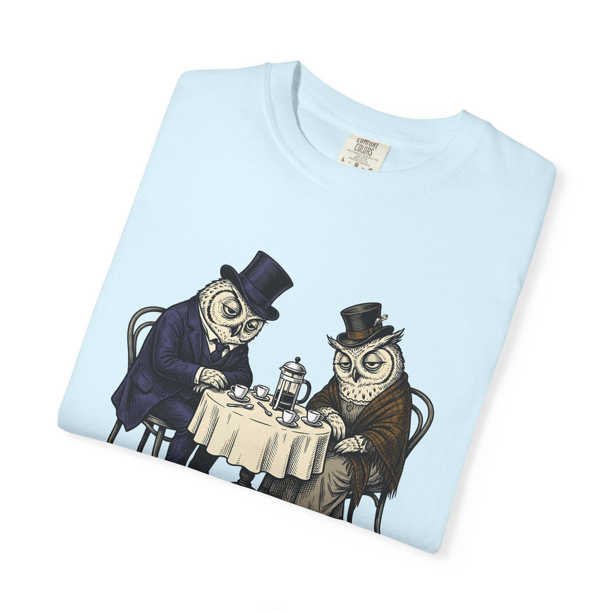 Owl Tea Gathering Shirt Coffee Wildlife Unisex Gift Retro product image 8