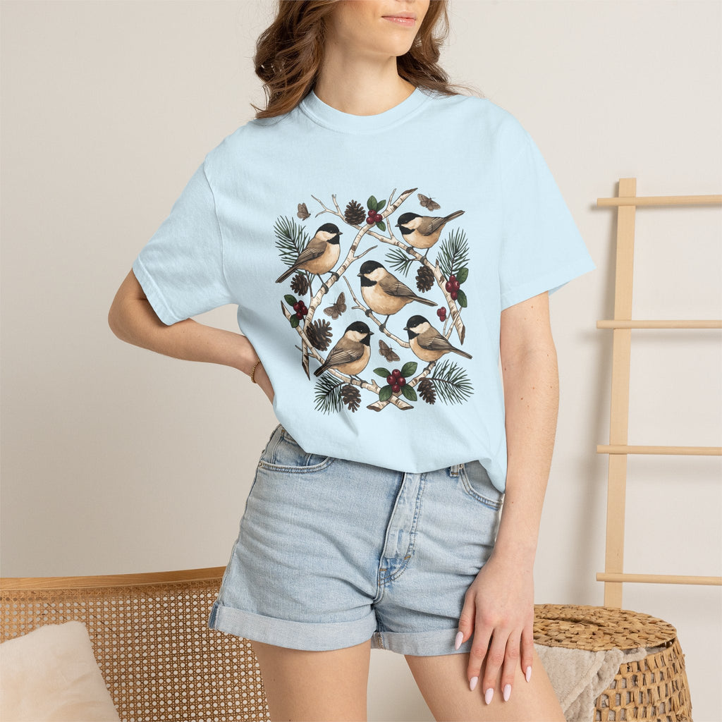Chickadee Bird Shirt Animals & Flowers Outdoors Unisex Gift product image 9