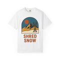 Alpine Skis Shirt Skiing Exploration Unisex Gift Hand Drawn product image 1