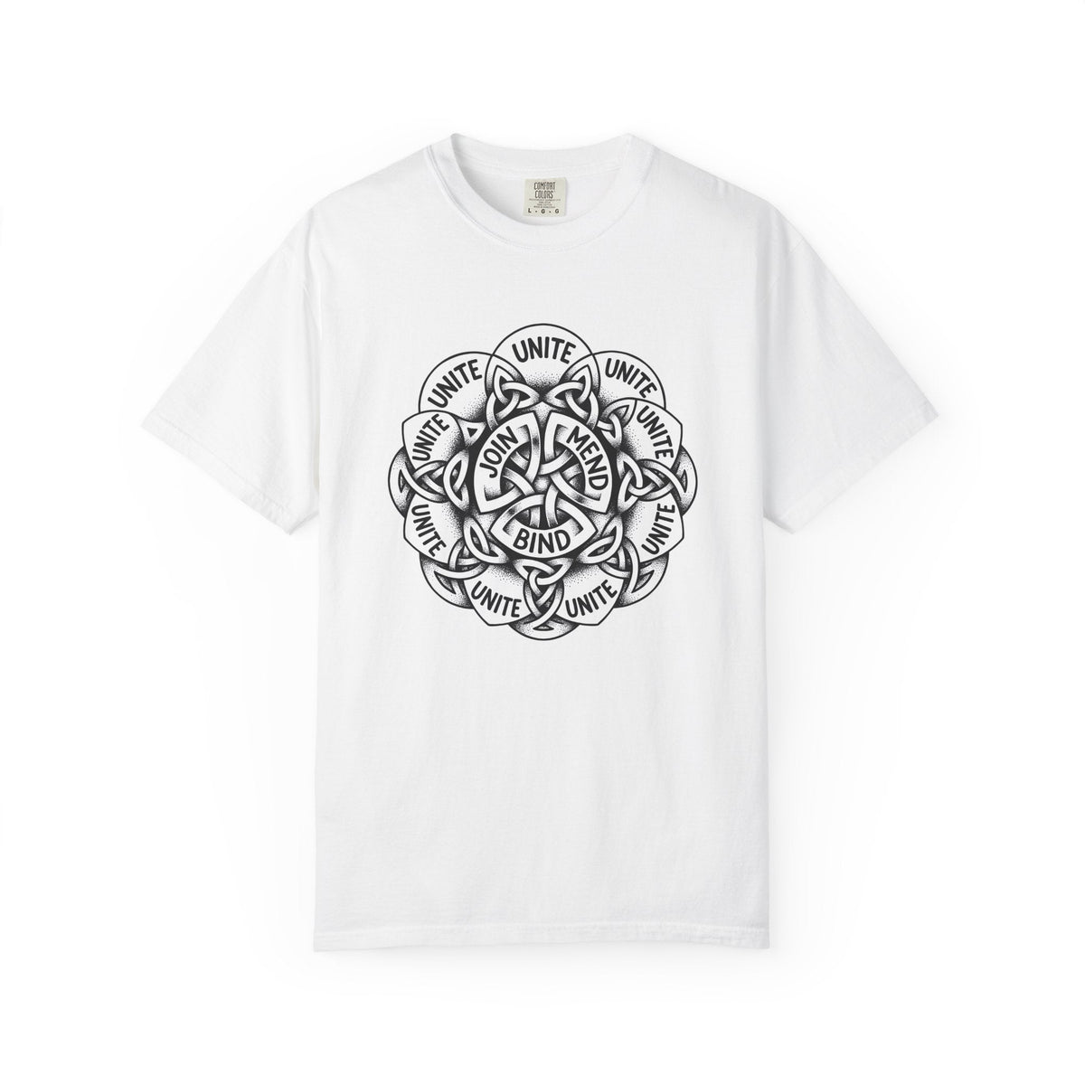 Knotwork Design Shirt Boho Chic Wellness Unisex Gift Body product image 1