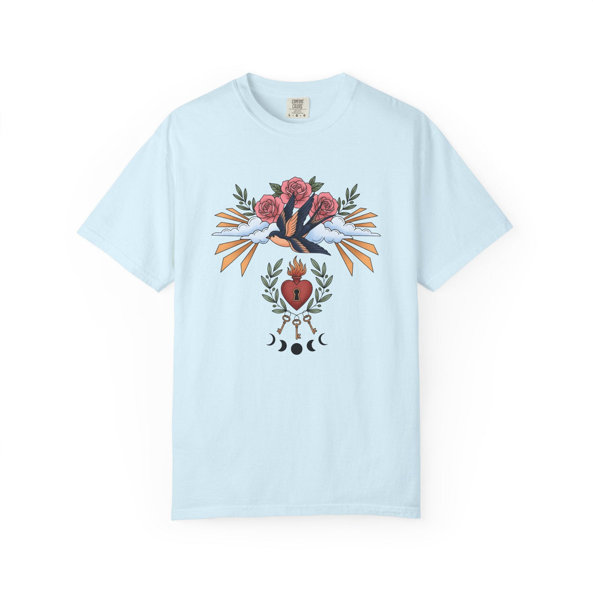 Swallow Shirt Animals & Flowers Hippie Unisex Gift Neo product image 2