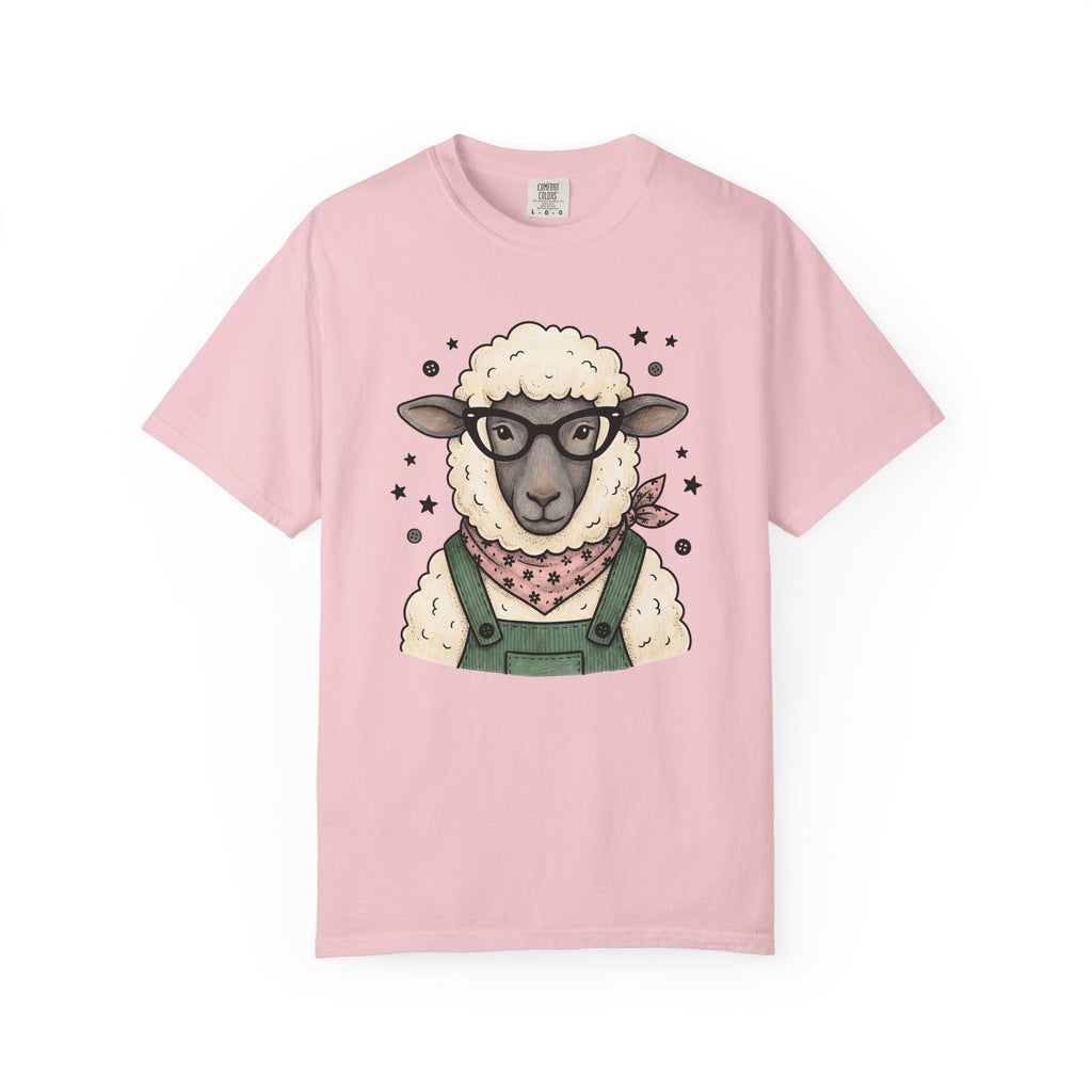 Sheep Glasses Line Art T-Shirt – Funny Minimalist Animal product image 3