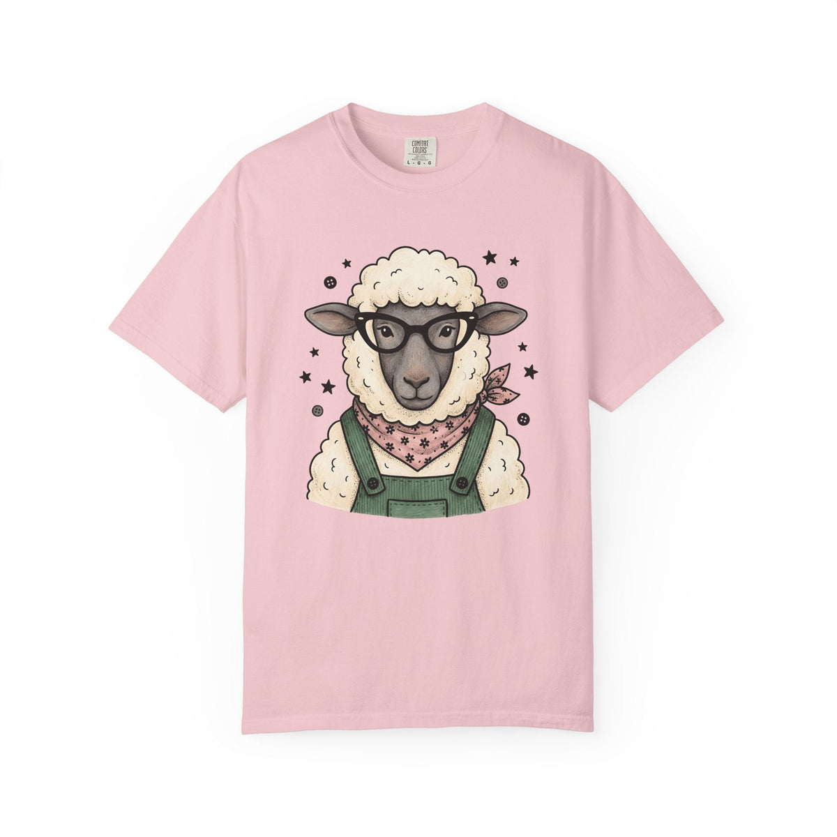 Sheep Glasses Line Art T-Shirt – Funny Minimalist Animal product image 3