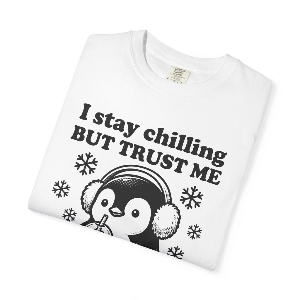 Penguin Drink Shirt Funny Fauna Unisex Gift Hand Drawn Tee product image 5