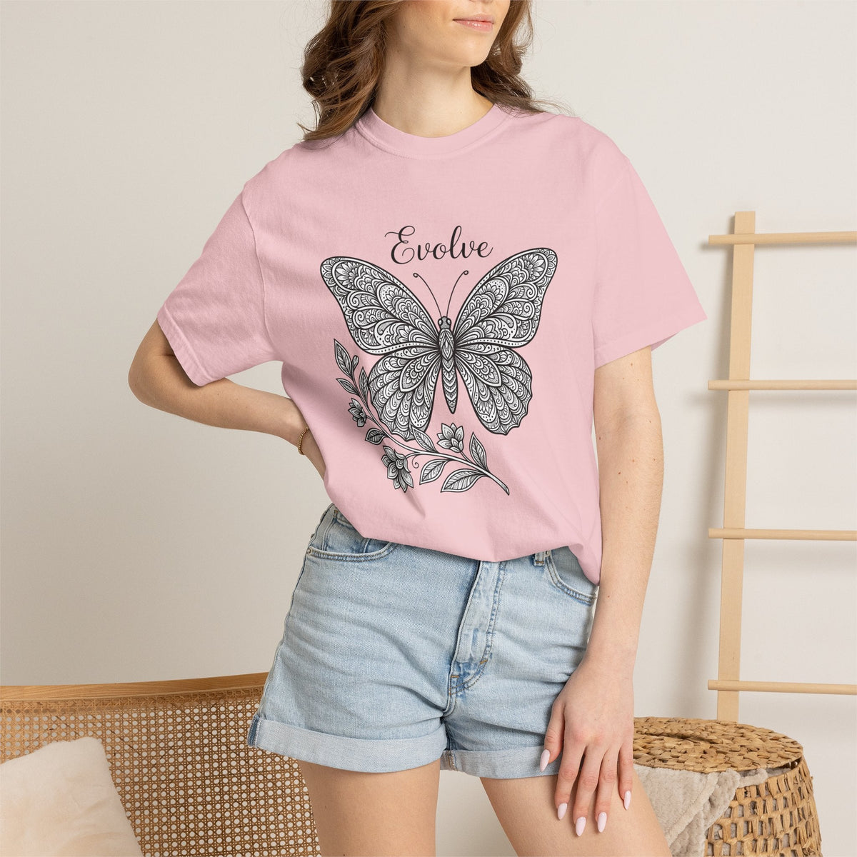 Butterfly Print Shirt Animals & Flowers Flora Unisex Gift product image 12
