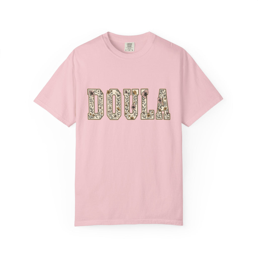 Botanical Block Letters Shirt Doula Bouquet Unisex Gift product image 3