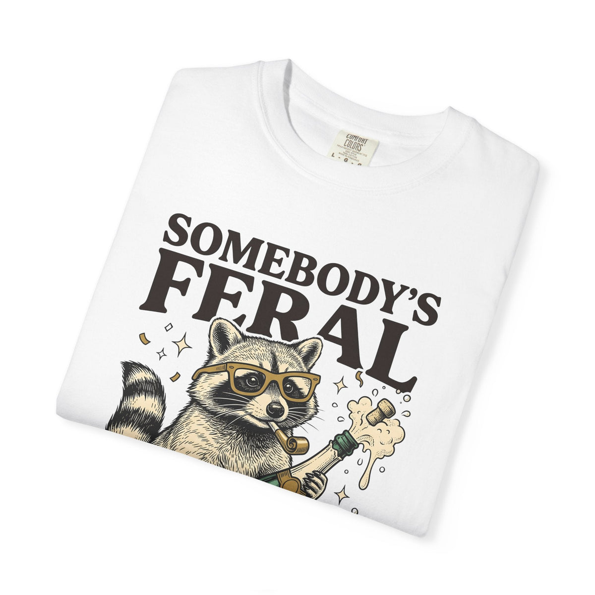 Raccoon Bubbly Shirt Holiday Event Unisex Gift Old School product image 5
