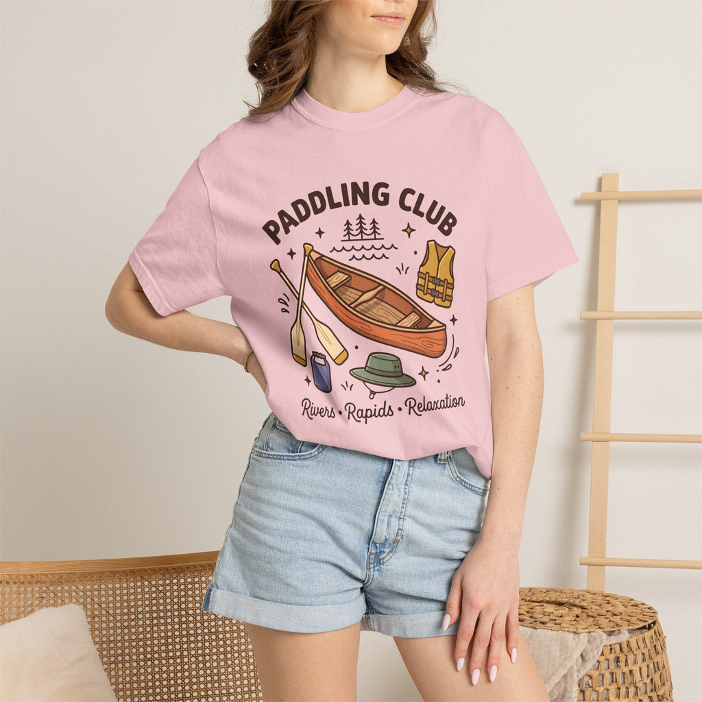 Canoe Oars Shirt Paddling Wilderness Unisex Gift Anime Tee product image 12