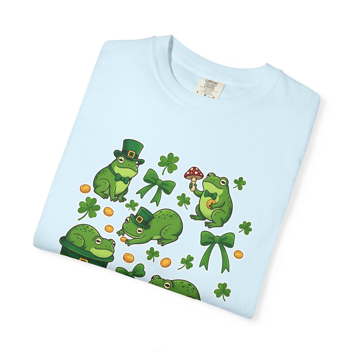 Frog Illustration Shirt St Patrick's Day Wildlife Unisex product image 8