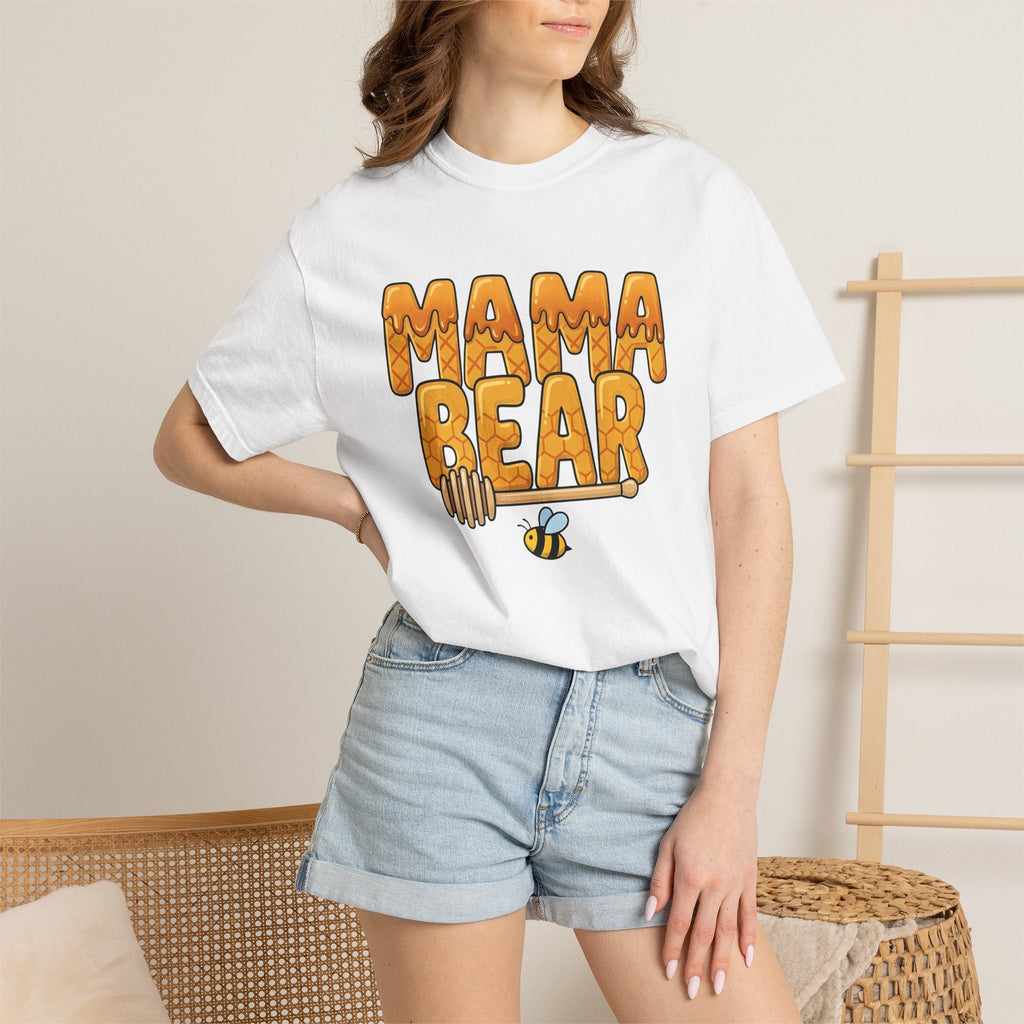 Honeycomb Bee Cartoon T-Shirt – Mom Honey Lover Design product image 6