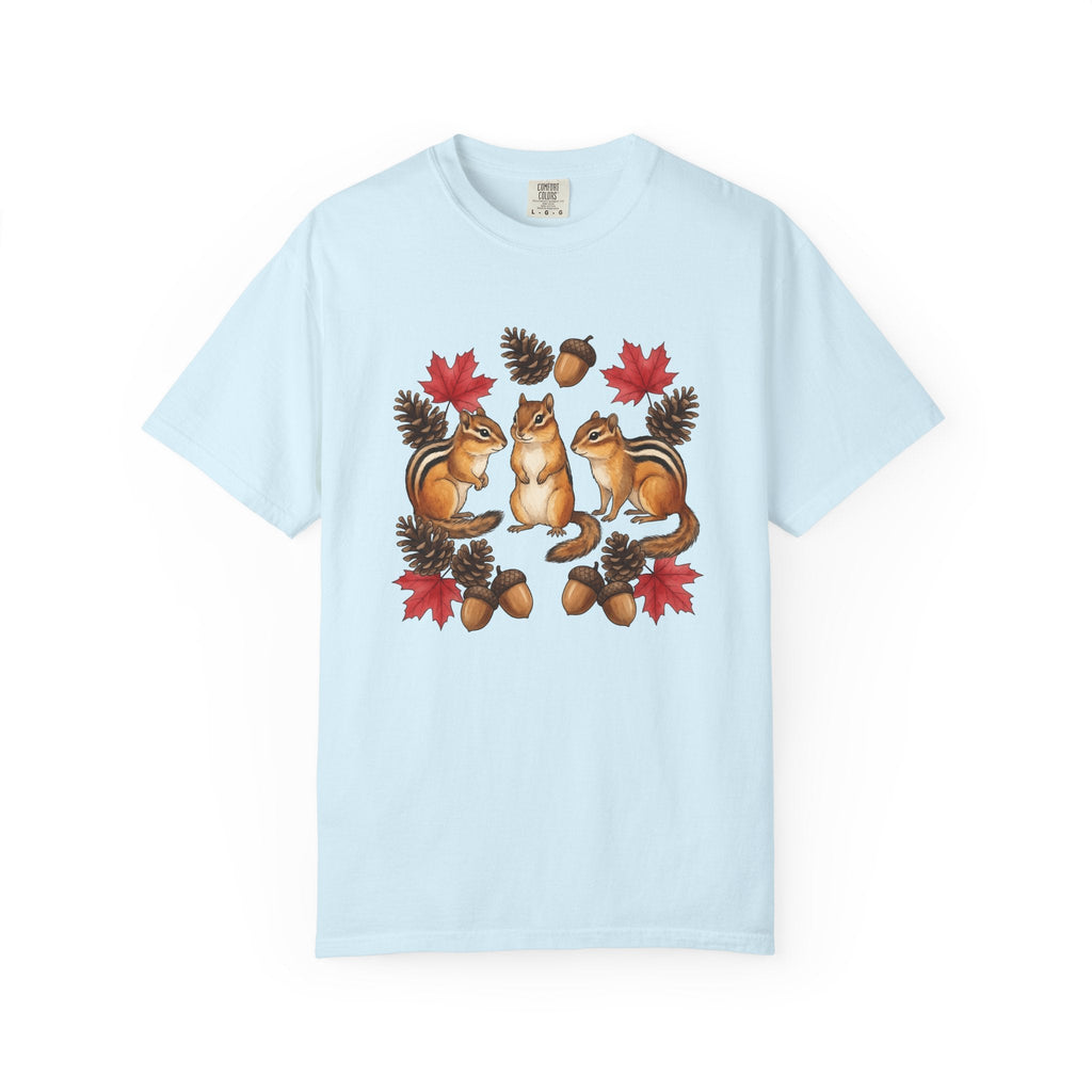 Chipmunk Trio Shirt Animals Nature Unisex Gift Cartoon Tee product image 2