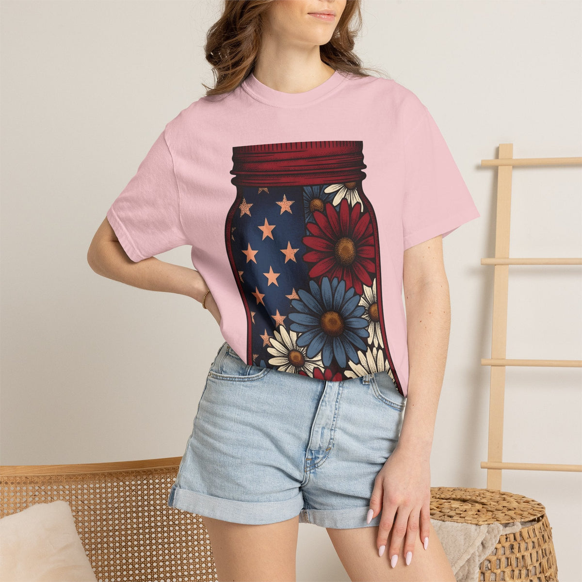 Jar Bouquet Shirt America Freedom Unisex Gift Old-Fashioned product image 12