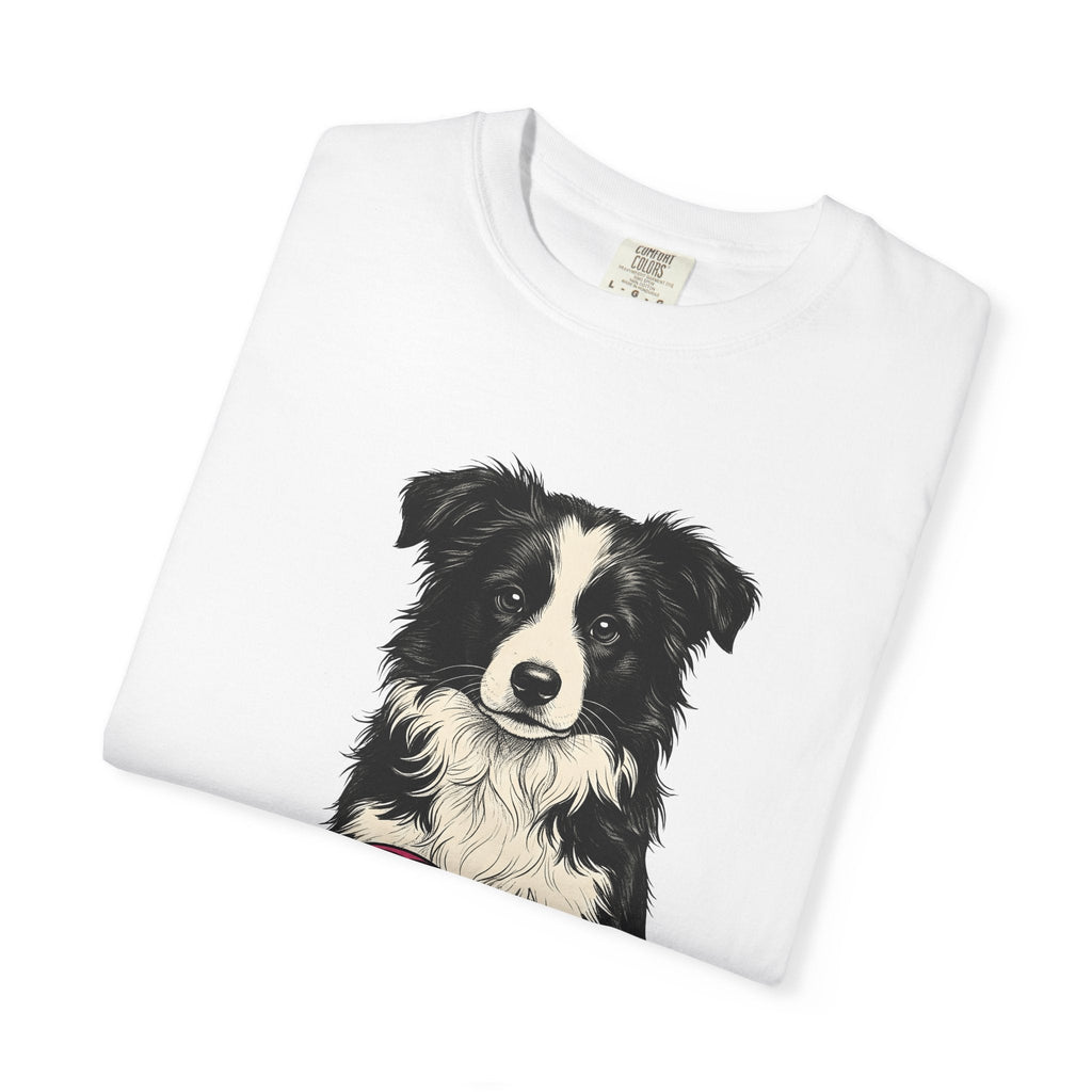 Border Collie Shirt Dog Sports Unisex Gift Hand Drawn Tee product image 5