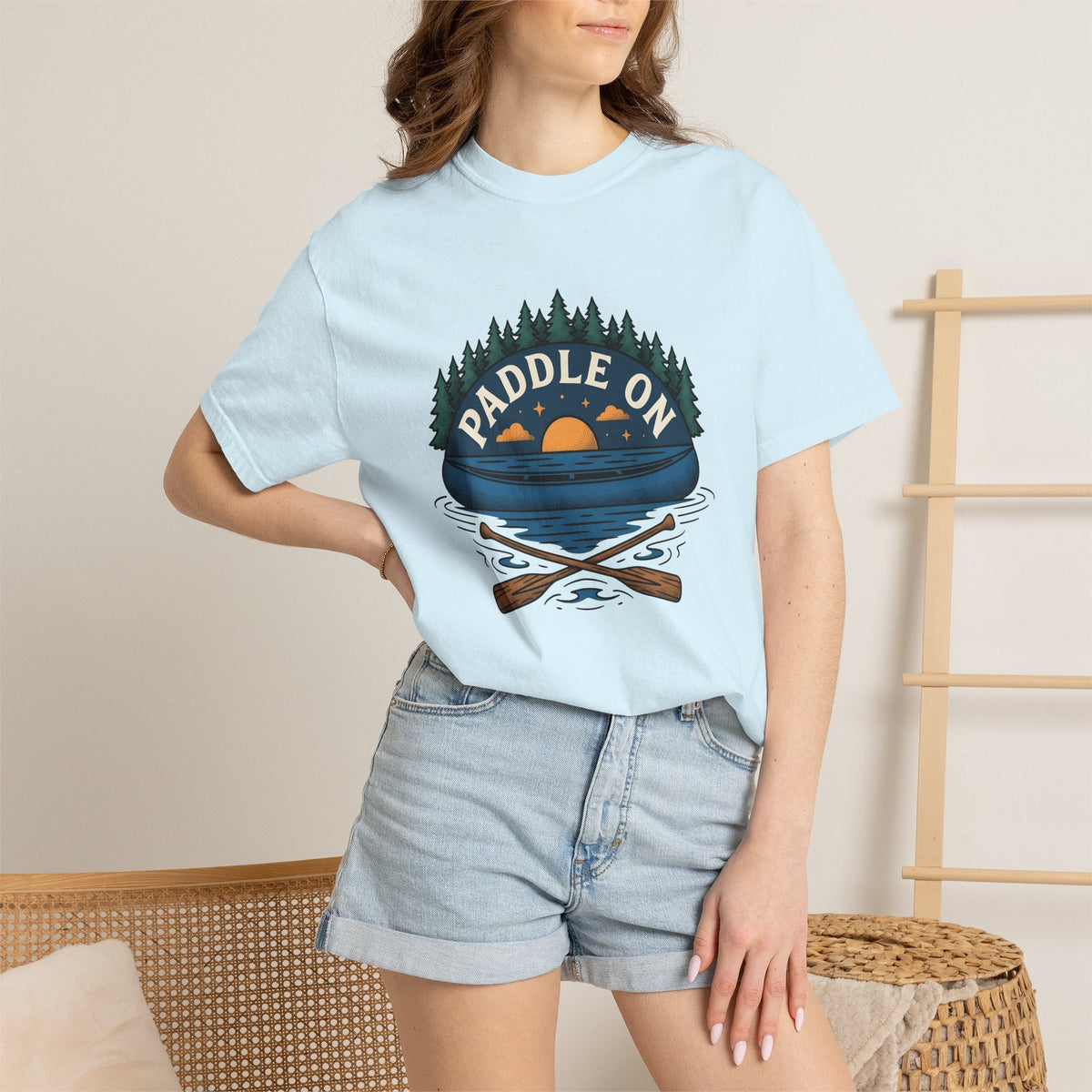 Paddle Boat Sunset Shirt Sports Exploration Unisex Gift product image 9