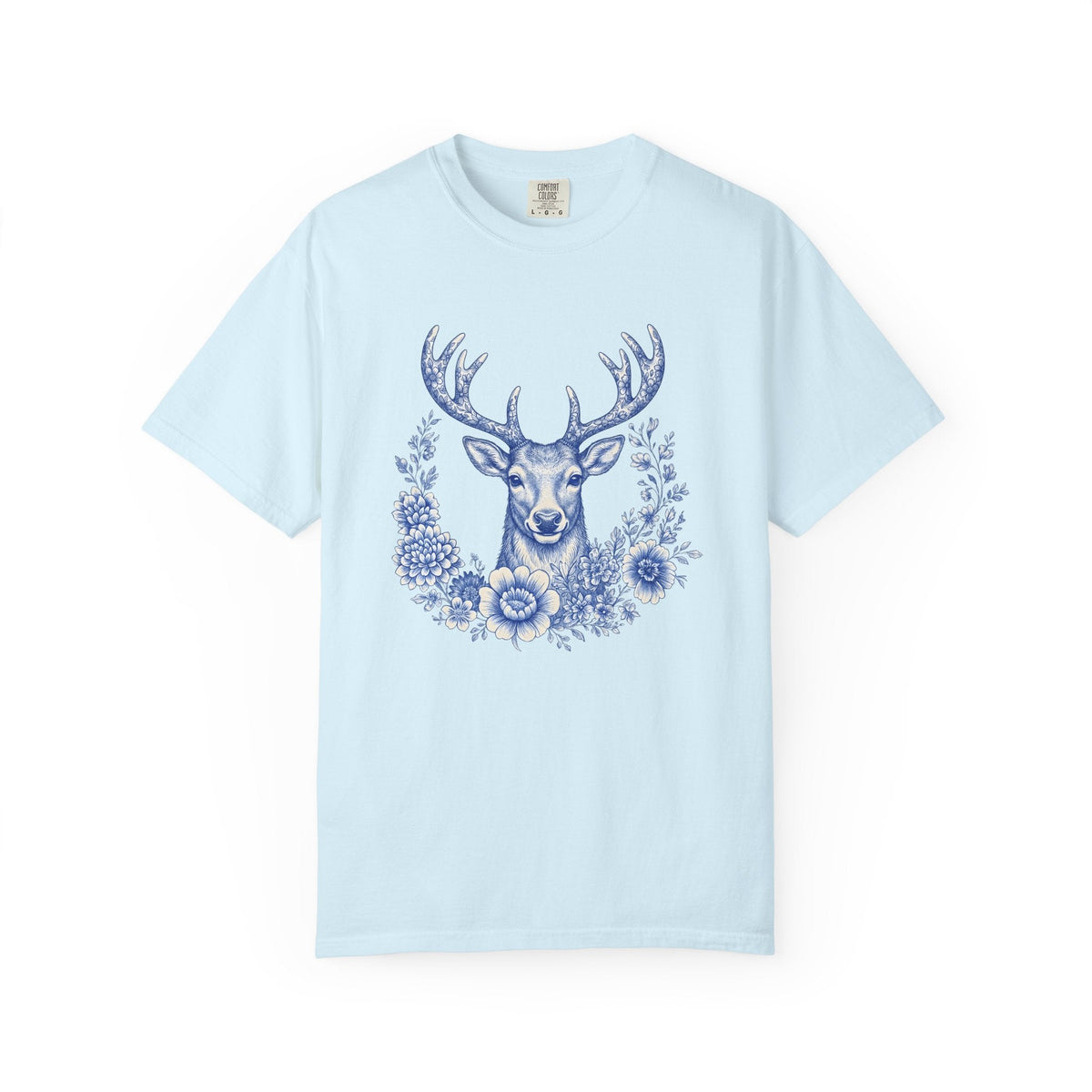 Elk Bloom Shirt Christmas Nature Unisex Gift Wildflower Tee product image 2