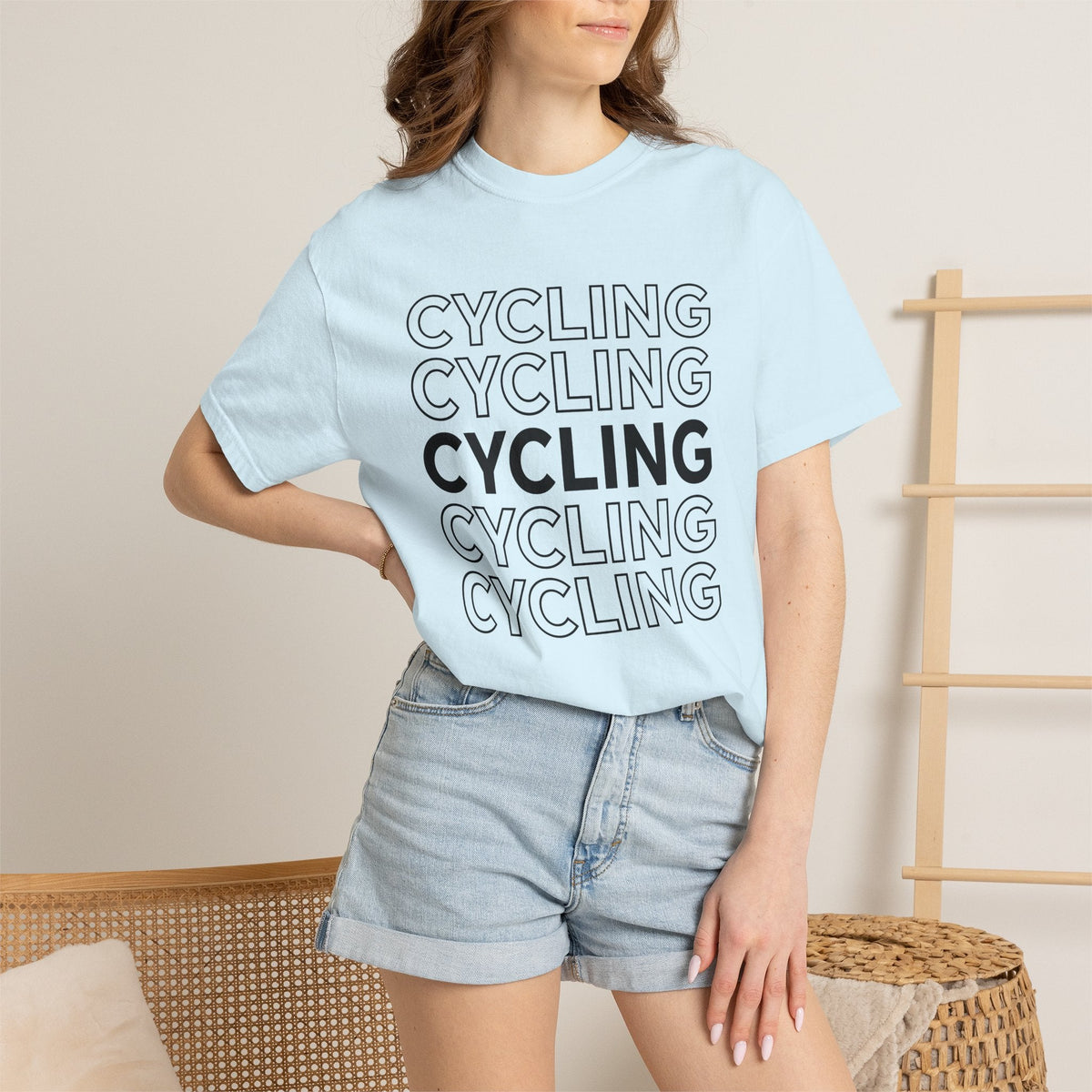 Bike Lettering Shirt Cycling Gym Unisex Gift Strong Tee product image 9