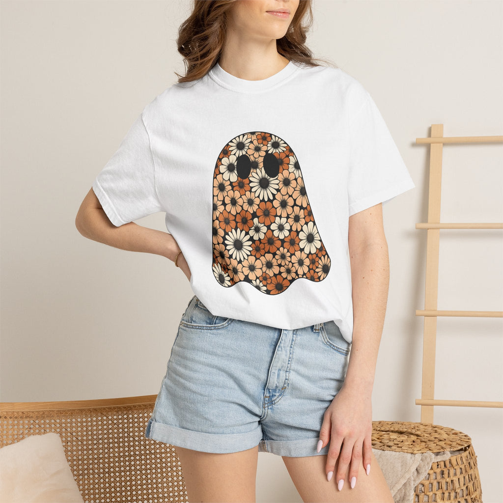 Garden Ghost Shirt Halloween Flora Unisex Gift Folk Tee product image 7