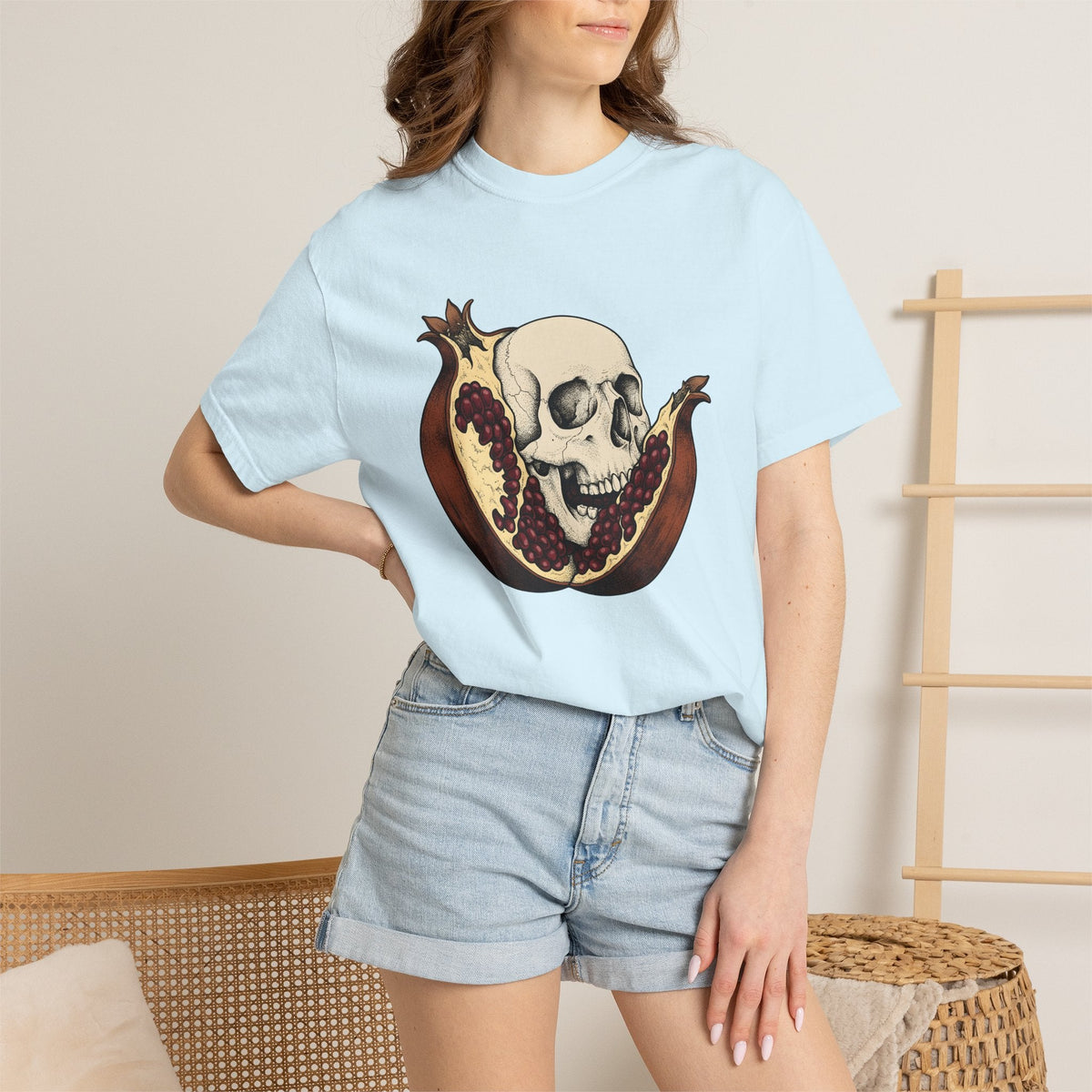 Skull Pomegranate Shirt Funny Paranormal Unisex Gift product image 10