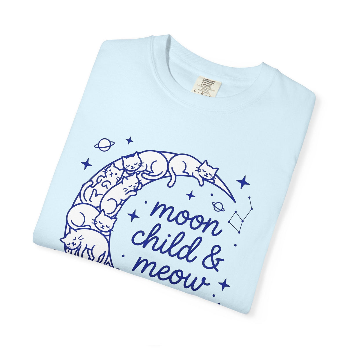 Moon Kittens Shirt Cat Zodiac Unisex Gift Sketch Tee Kitten product image 8