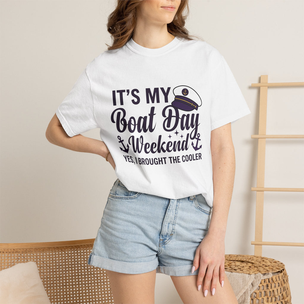 Captain Hat Shirt Boating Summer Unisex Gift Bold Tee Captain Cap T-Shirt Sailor