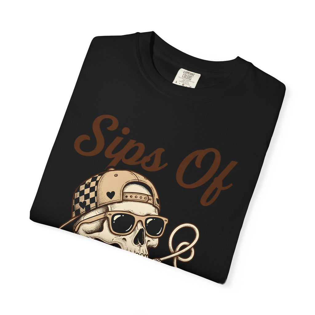 Skull Beverage Shirt Valentine Dark Gift Women Ink Tee product image 15
