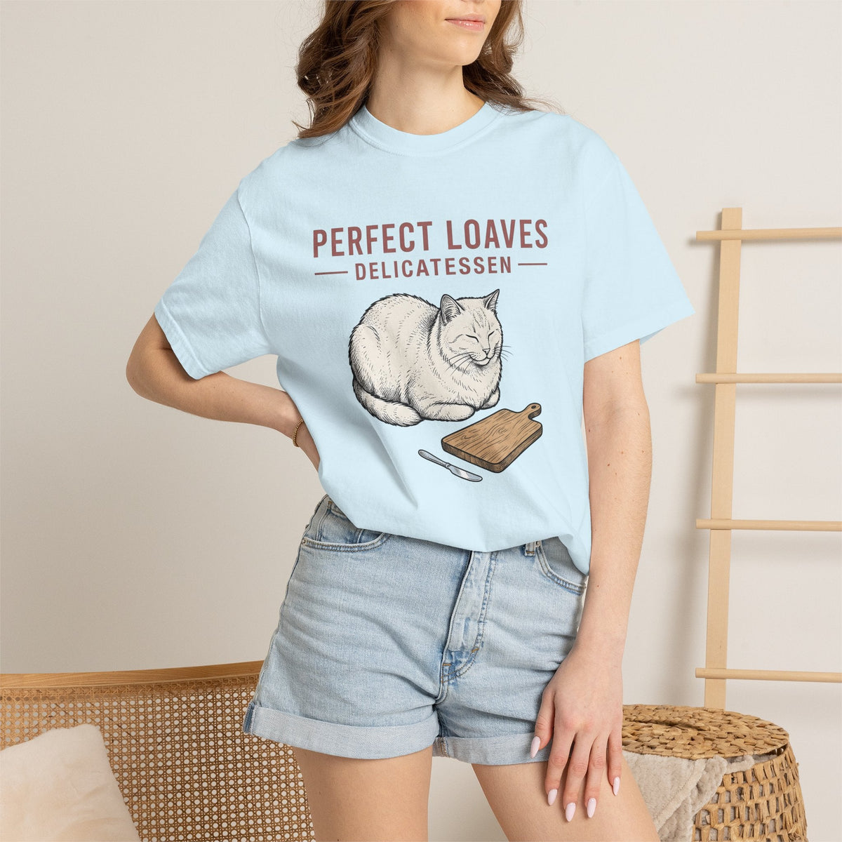 Loaf Cat Shirt Foodie Gift for Women Hand Drawn Tee Kitty product image 9
