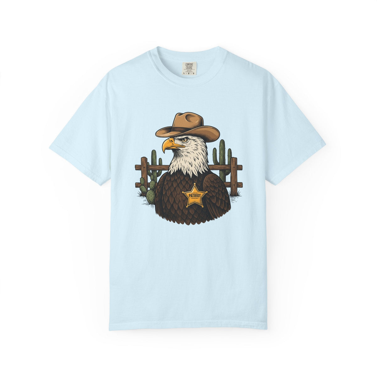 Eagle Cowboy Shirt Patriot Western Unisex Gift Vintage Tee product image 2