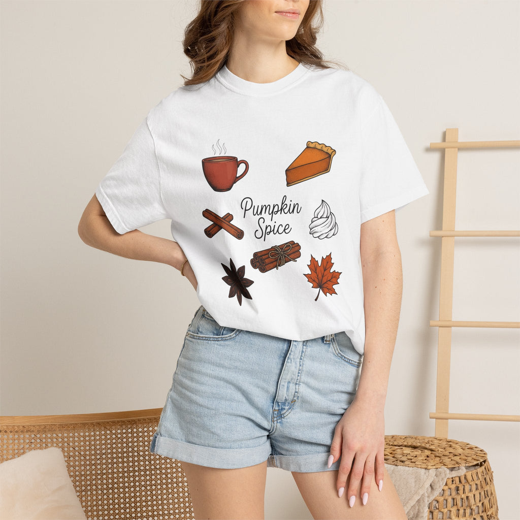 Pumpkin Spice Coffee Shirt Fall Gourmet Unisex Gift Rustic Tee Pumpkin Spice