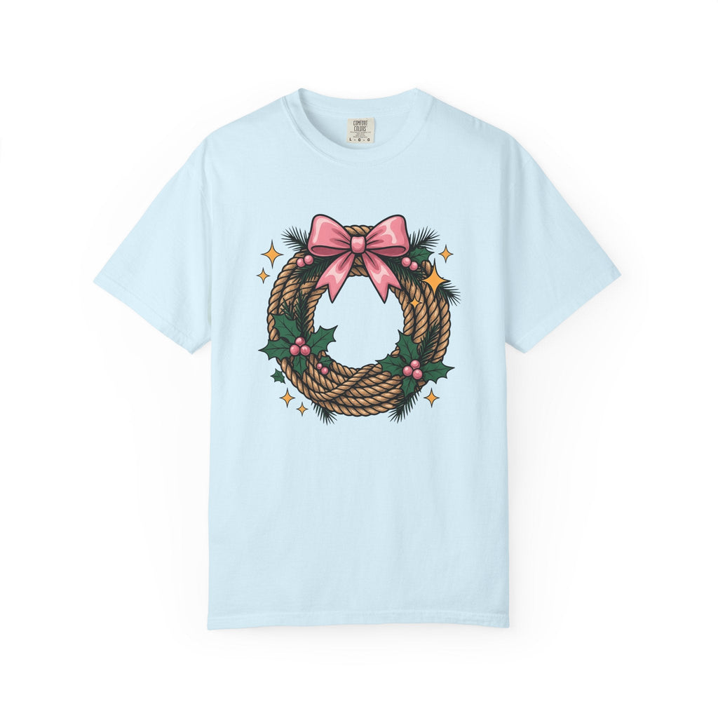 Cord Wreath Shirt Cowgirl Festive Gift for Women Hand Drawn product image 2