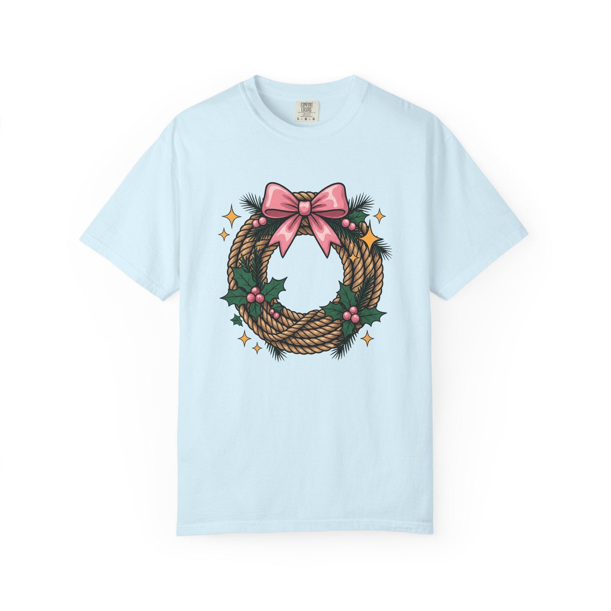 Cord Wreath Shirt Cowgirl Festive Gift for Women Hand Drawn product image 2