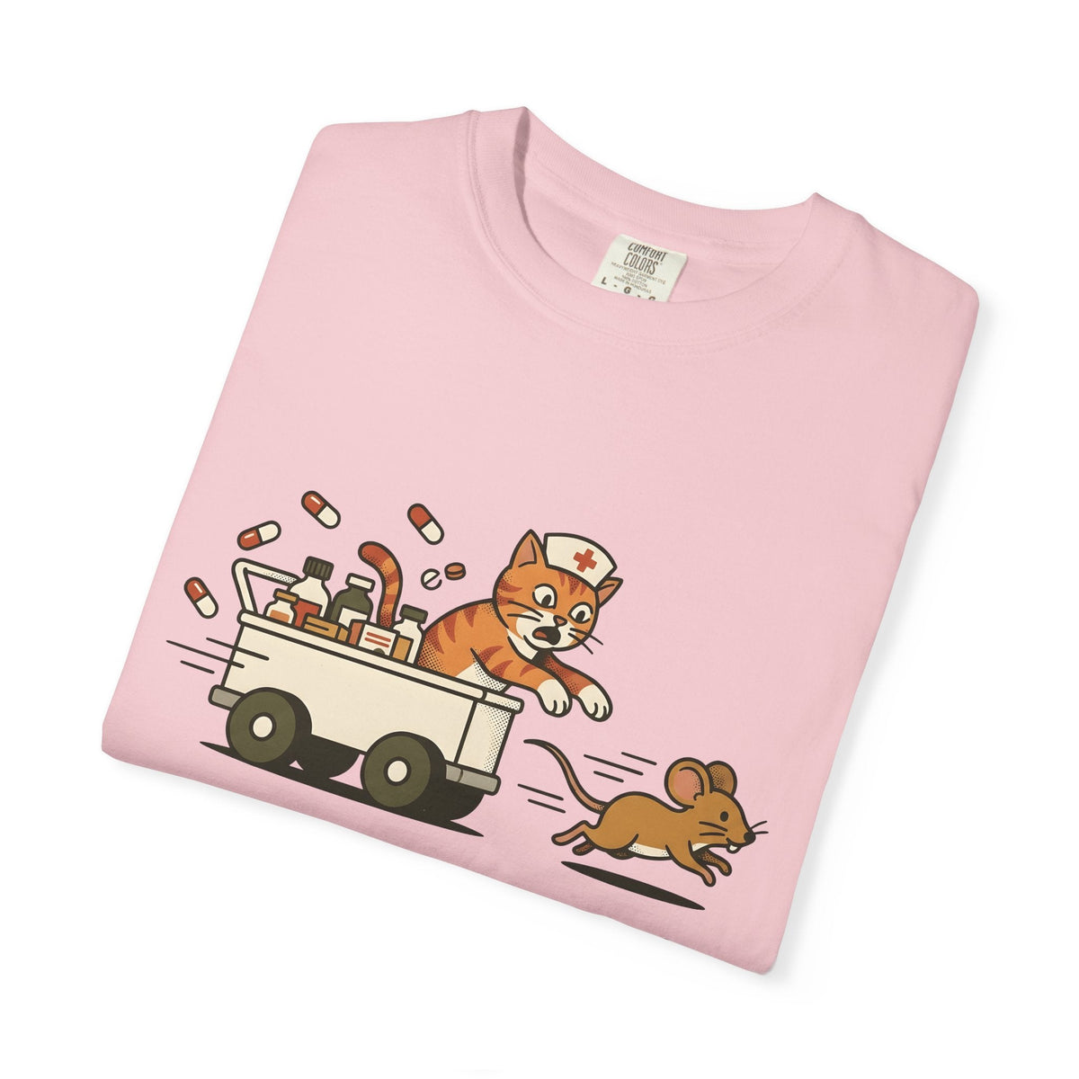 Medical Cat Line Art T-Shirt – Vet Nurse Feline Lover product image 11