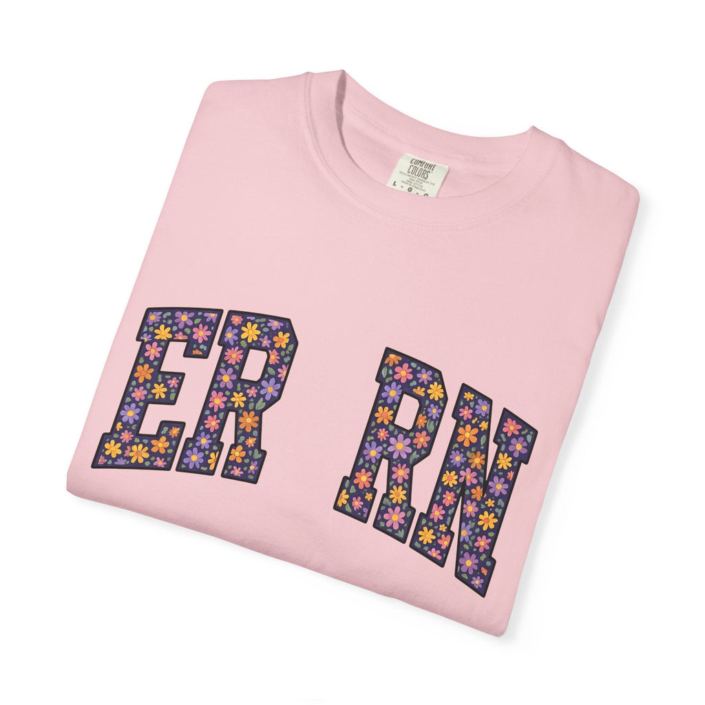 Flower Monogram Shirt Nurses Gratitude Unisex Gift Strong product image 11