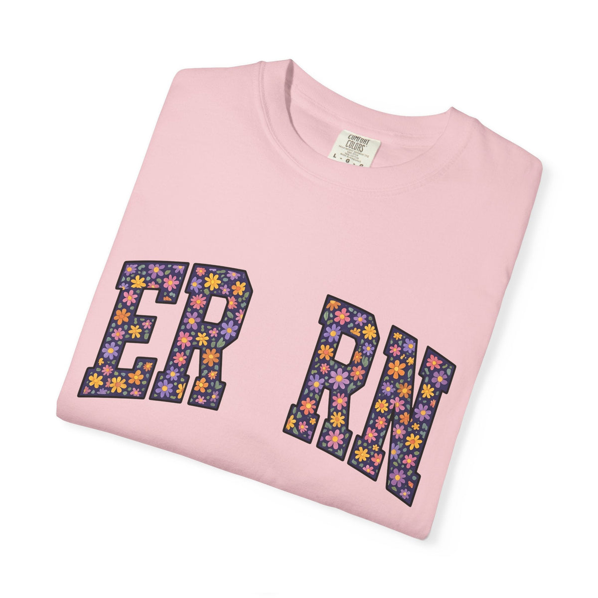Flower Monogram Shirt Nurses Gratitude Unisex Gift Strong product image 11