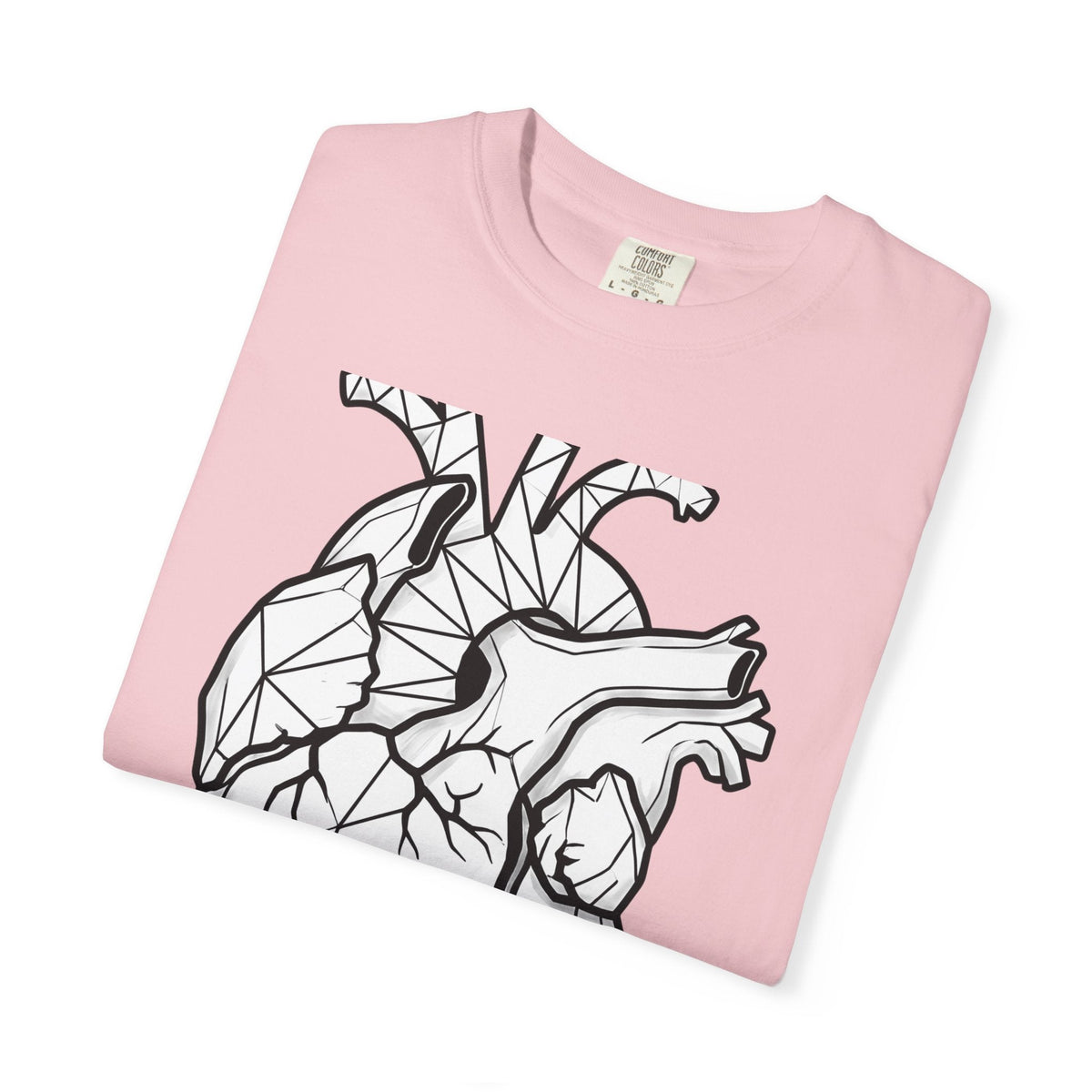 Angular Heart Shirt Boho Chic Ink Gift Women Sketch Tee product image 11
