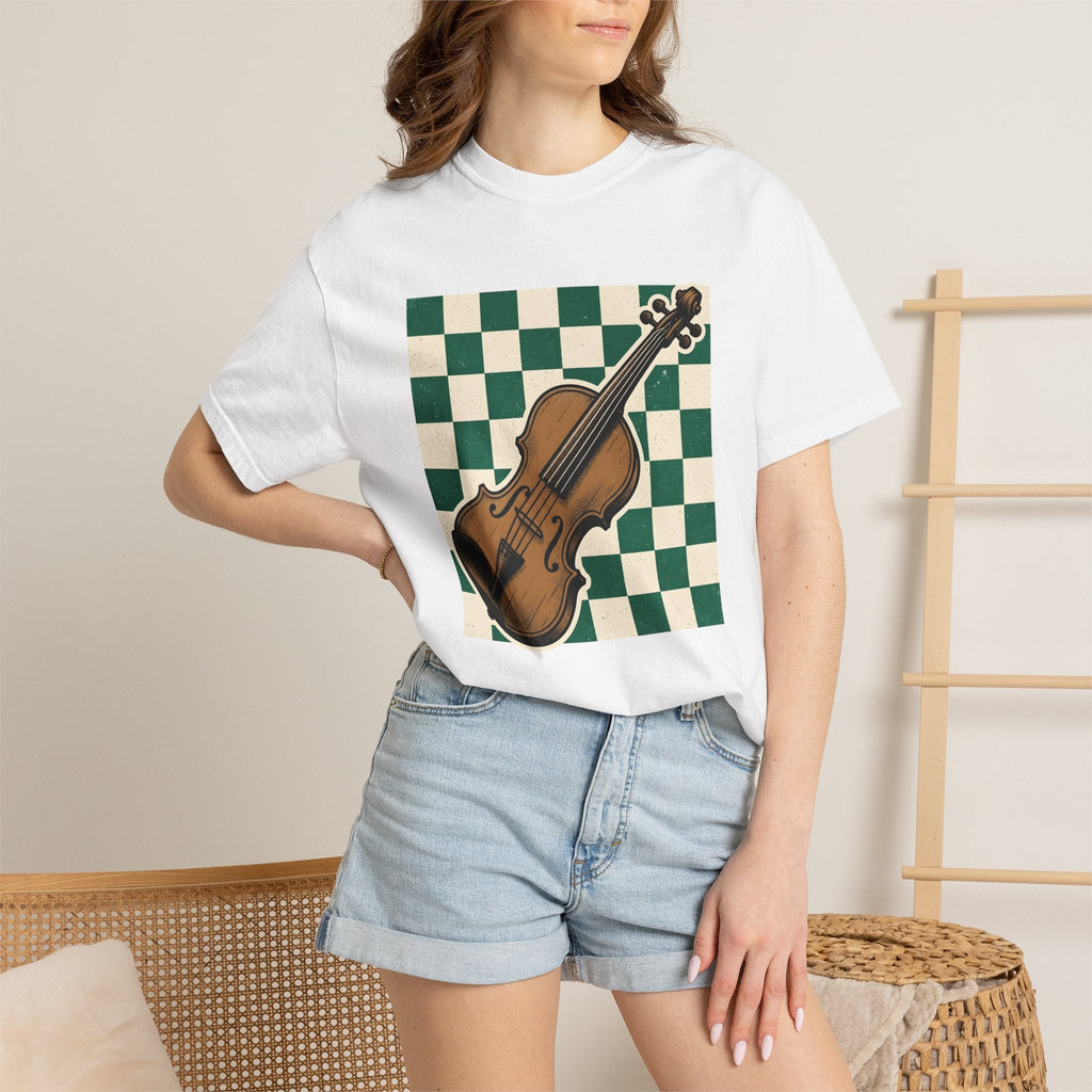 Fiddle Illustration Shirt St Patrick's Day Instruments product image 6